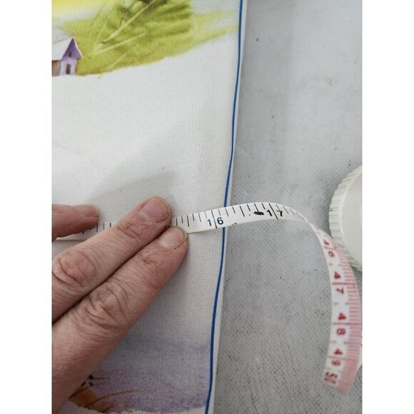 Vtg Country Snow Fall Cardinal Canvas Embroidery Work Signed Framed Wall Art - Picture 6 of 7